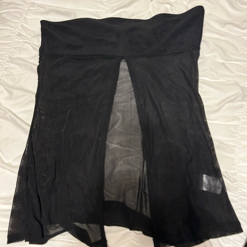 Motel Rocks Ebony Sheer top